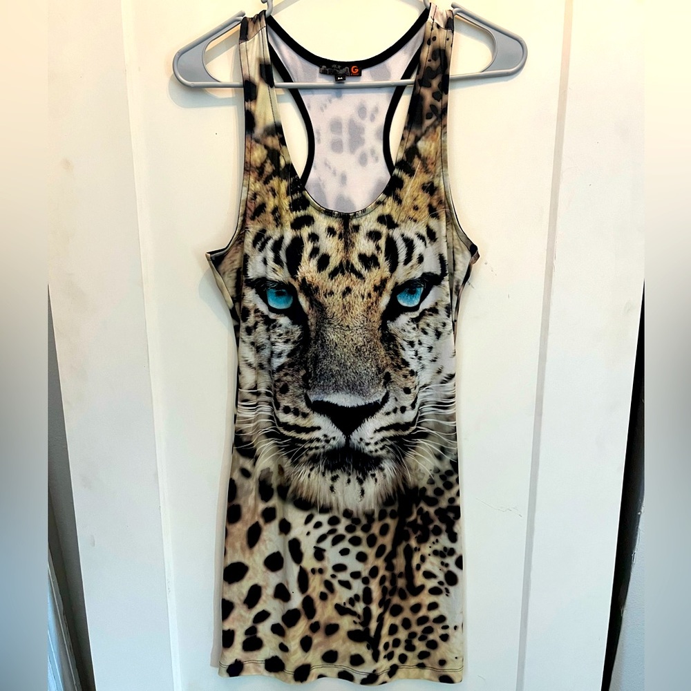 G by Guess Leopard Dress Womens size Medium